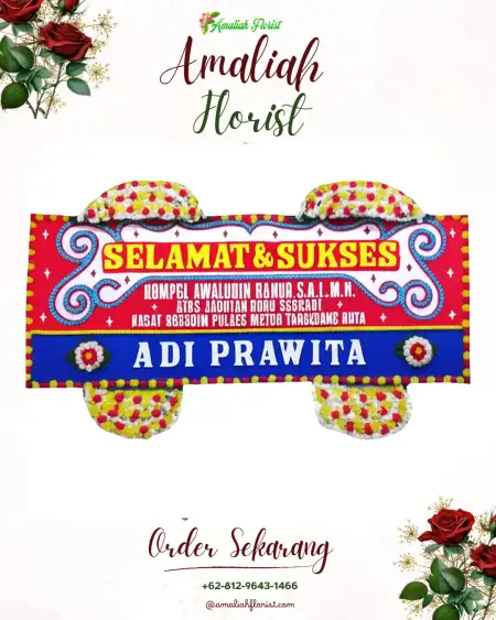 Papan Bunga Ucapan Selamat Siraman