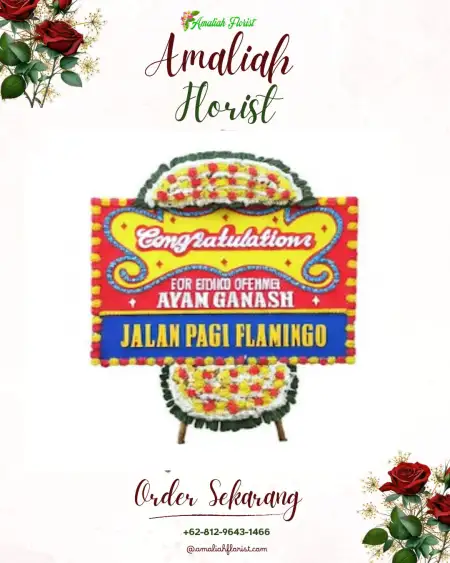 Sewa Papan Bunga Siraman