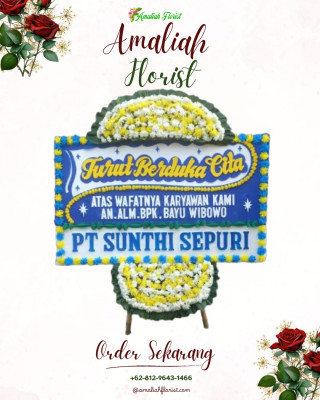 Papan Bunga Duka di Siraman